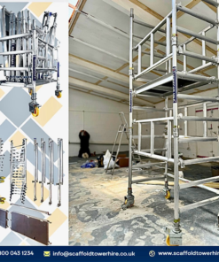 Compact & Adjustable Mini Scaffold Tower – Perfect for DIY & Painting Jobs!