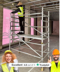 250 Industrial Scaffold Tower Hire - 4.7m Working Platform in London , Ladders